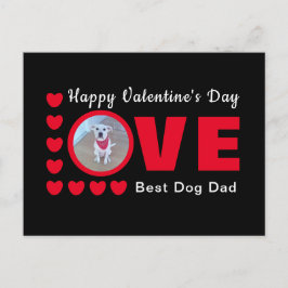 Cute Alla hjärtans dag Hund Pappa Kärlek Hearts Re Vykort
