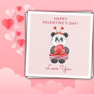 Cute Alla hjärtans dag Party Napkins Pappersservett