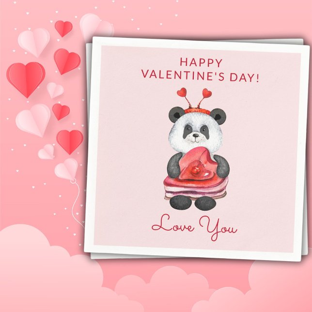 Cute Alla hjärtans dag Party Napkins Pappersservett (Skapare uppladdad)