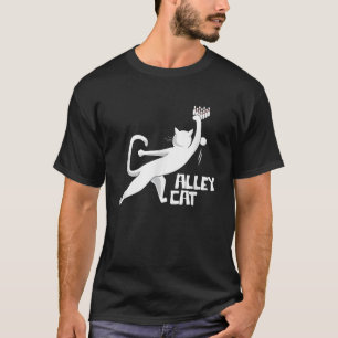 Cute Alley Cat Bowling Apparel för Cat Pun Loving T Shirt