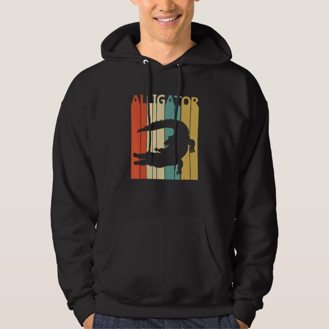 Cute Alligator Animal Hoodie (Framsida)