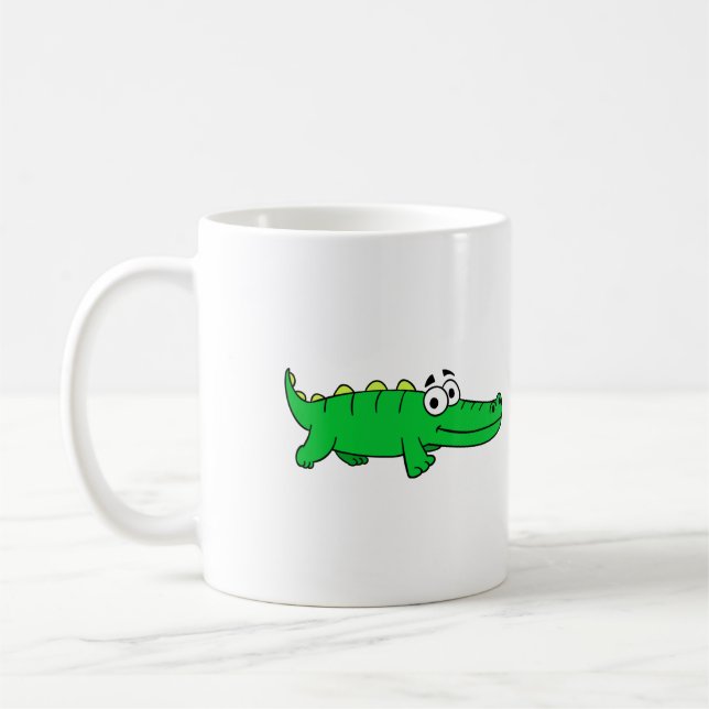 Cute Alligator Coffee Mugg (Vänster)