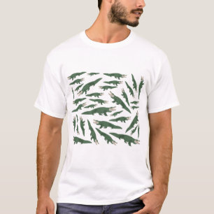 Cute Alligator Crokodile Mönster Gator T Shirt