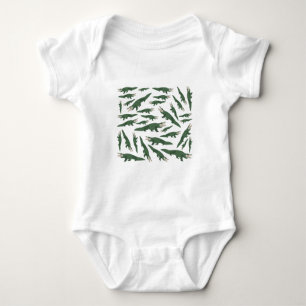Cute Alligator Crokodile Mönster T Shirt