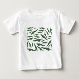 Cute Alligator Crokodile Mönster T Shirt