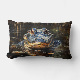 Cute Alligator in the Florida Everglades Painting Lumbarkudde
