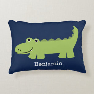 Cute Alligator Kids Prydnadskudde