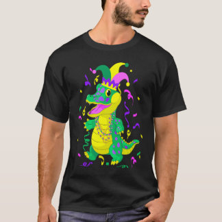 Cute Alligator Mardi Gras Mardi Gras Alligator T Shirt