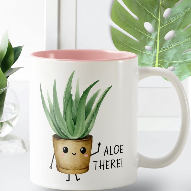 Cute Aloe där Plant Älskare Mugg (Skapare uppladdad)