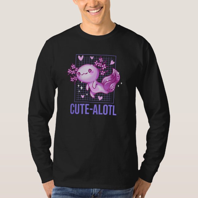 Cute Alotl  Axolotl Humor Salamander Amphibians T Shirt (Framsida)