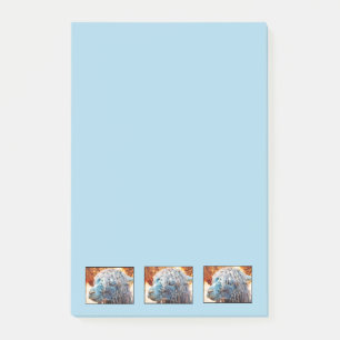 Cute Alpaca Baby i Blue Post-it Block