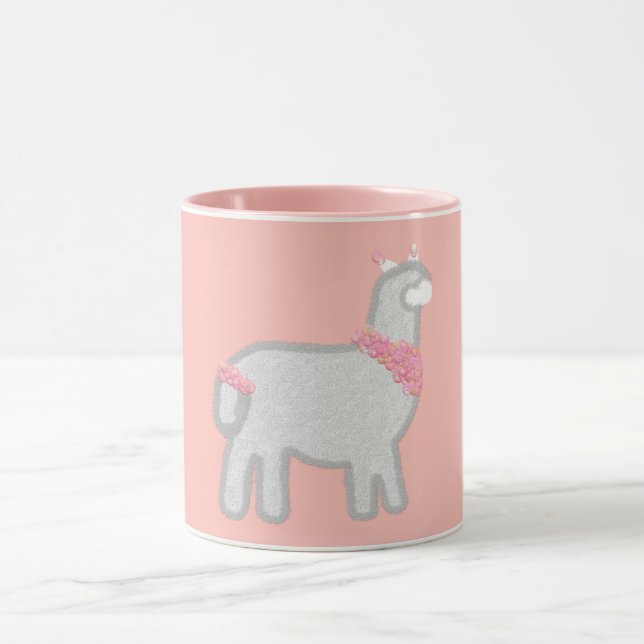 Cute Alpaca Fiesta party bubblor Mugg (Center)