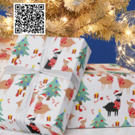 Cute Alpaca Jul Mönster Presentpapper