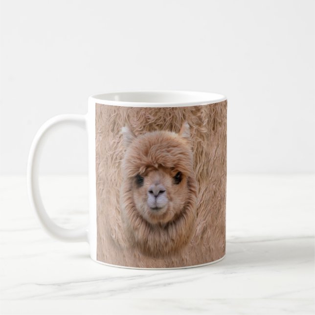 Cute Alpaca Kaffemugg (Vänster)