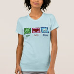 Cute Alpaca T Shirt<br><div class="desc">Peace Kärlek Alpacas. En bra gåva från ett husdjur med ett fredstecken,  ett hjärta och en söt alpaca.</div>