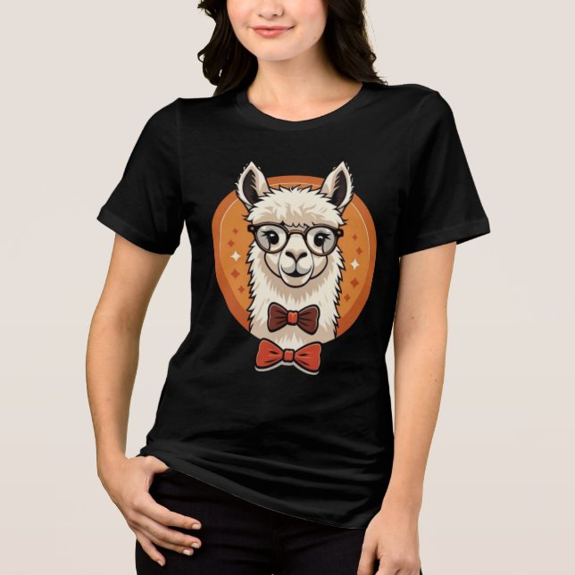 Cute Alpaca T Shirt (Framsida)