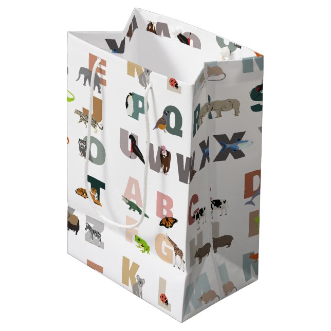 Cute Alphabet ABC-djur (Framsidan Vinklad)