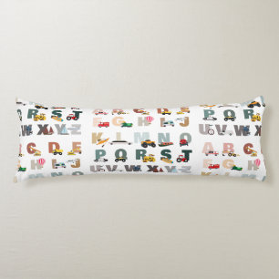 Cute Alphabet ABC Lastbilar, Transport Fordon Kroppskudde
