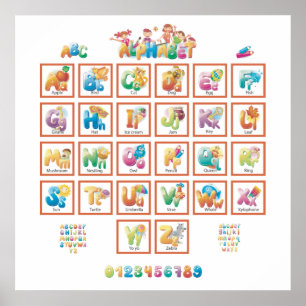 Cute Alphabet Poster