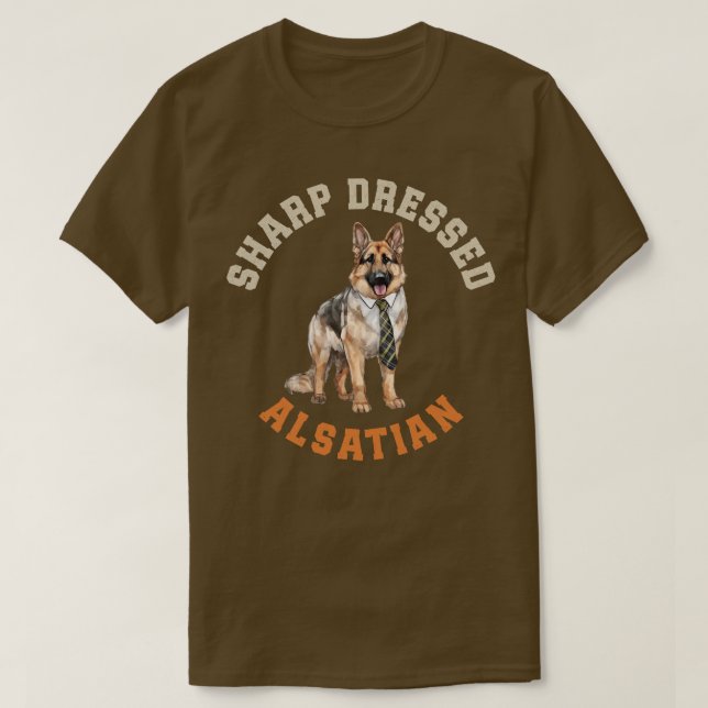 Cute Alsatian T Shirt (Design framsida)