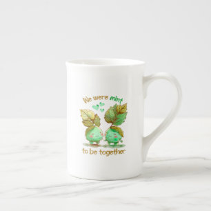 Cute Älskare Valentines day Benporslin Mugg