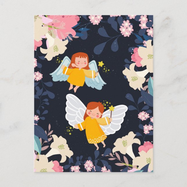 Cute-Älvor Helg Vykort (Framsida)