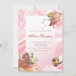 Cute Älvor Woodland Magic Forest Baby Shower Inbjudningar