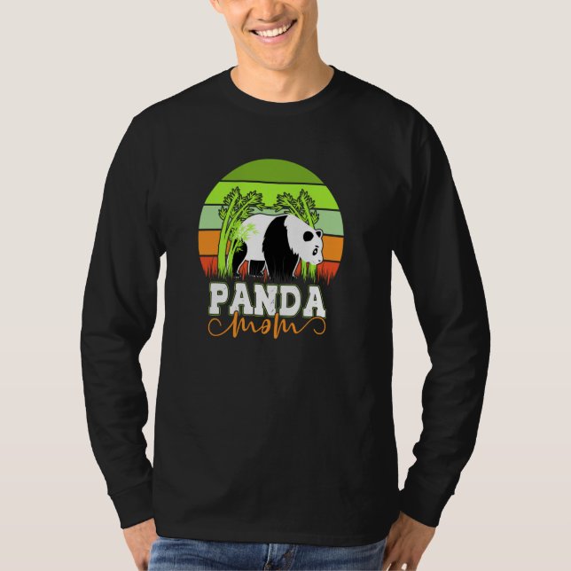Cute amazing panda mom quote for animal enthusiast t shirt (Framsida)