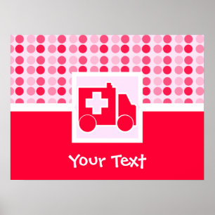 Cute Ambulance Poster