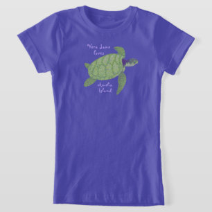 Cute Amelia Island Florida Sea Turtle T Shirt