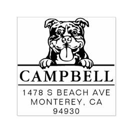 Cute American Bully Anpassningsbar Hund Frimärke Självfärgande Stämpel