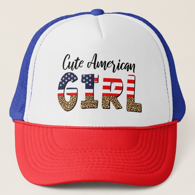 Cute American Girl Keps (Framsida)