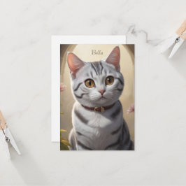 Cute American Shorthair Cat med Big Ögon