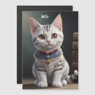 Cute American Shorthair Kitten med stort Ögon