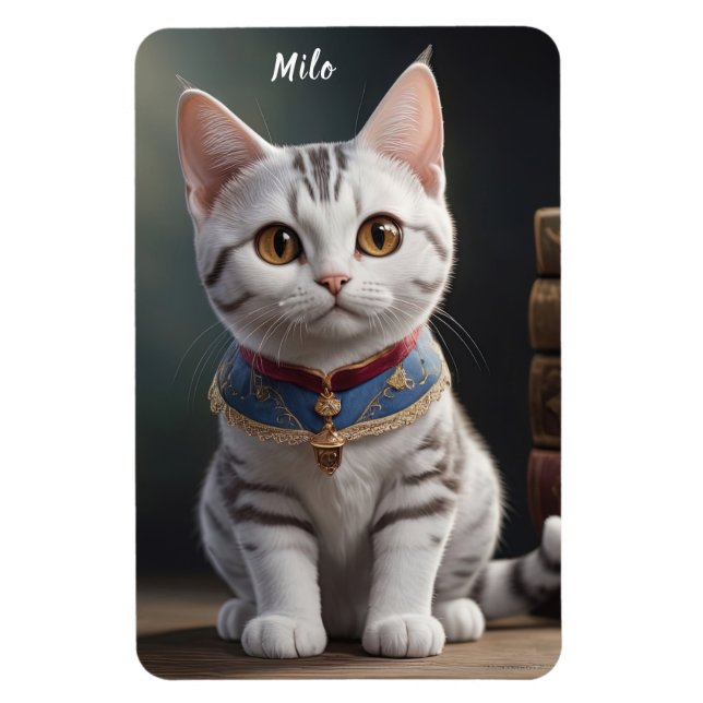 Cute American Shorthair Kitten med stort Ögon Magnet (Vertikal)