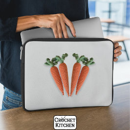 Cute Amigurumi Minimalist Crochet Carrots Hipster Laptop Fodral