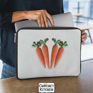 Cute Amigurumi Minimalist Crochet Carrots Hipster Laptop Fodral