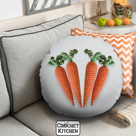 Cute Amigurumi Minimalist Crochet Carrots Hipster Rund Kudde