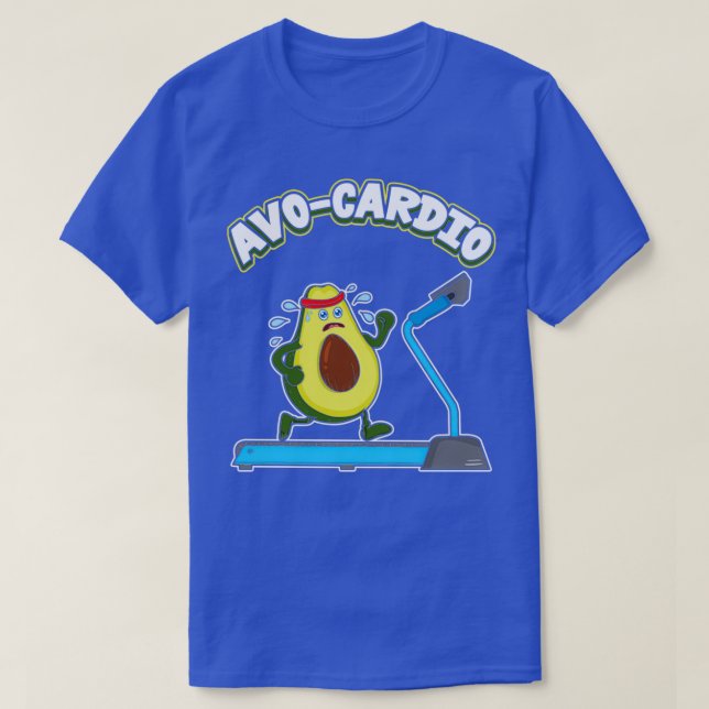 Cute amp Funny AvoCardio Avocado Cardio Pun Gym T Shirt (Design framsida)