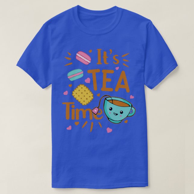 Cute amp Roligt Tea Party T Shirt (Design framsida)