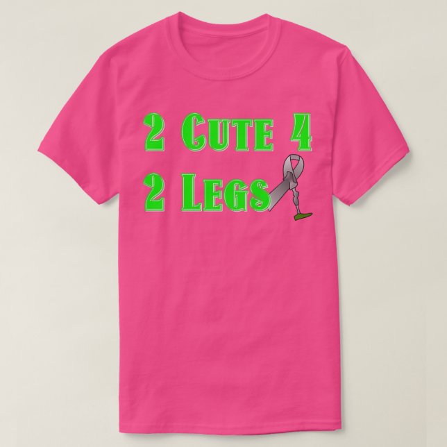 Cute Amputee T Shirt (Design framsida)