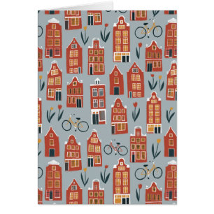 Cute Amsterdam har ett tomt hälsningskort