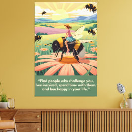 Cute, amusing motivational slogan canvastryck