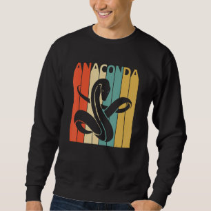 Cute Anaconda Animal Lång Ärmad Tröja