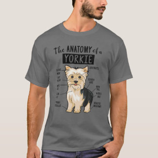 Cute Anatomy A Yorkie Funny Yorkshire Terrier Men T Shirt