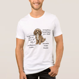 Cute Anatomy of a Cockapoo Dog Lover Gift T Shirt