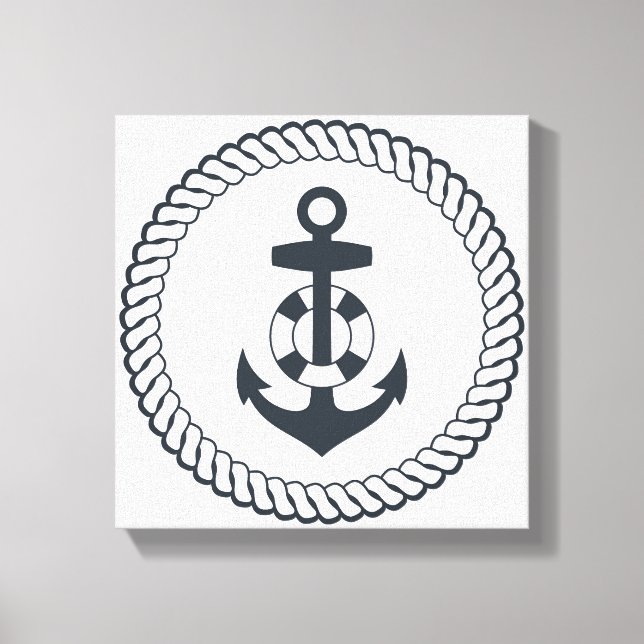 Cute Anchor Canvastryck (Framsida)