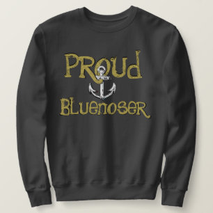 Cute anchor eart Nova Scotia stolt bluenoser Lång Ärmad Tröja