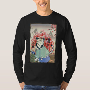 Cute Ancient japansk kattart japansk körsbär T Shirt