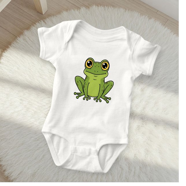 Cute and Charming Frog Baby Bodysuit  T Shirt (Skapare uppladdad)